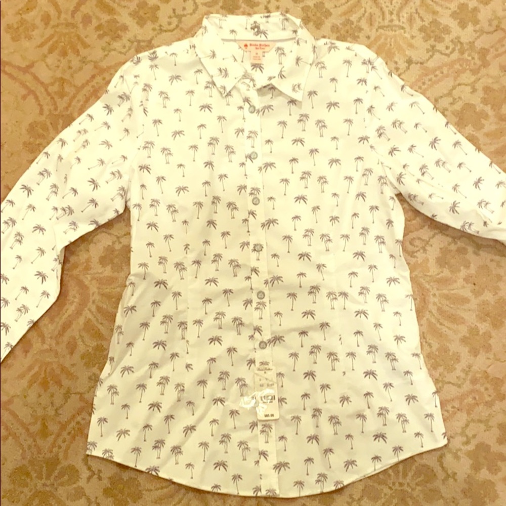 Brooks Brother Red Fleece collared shirt